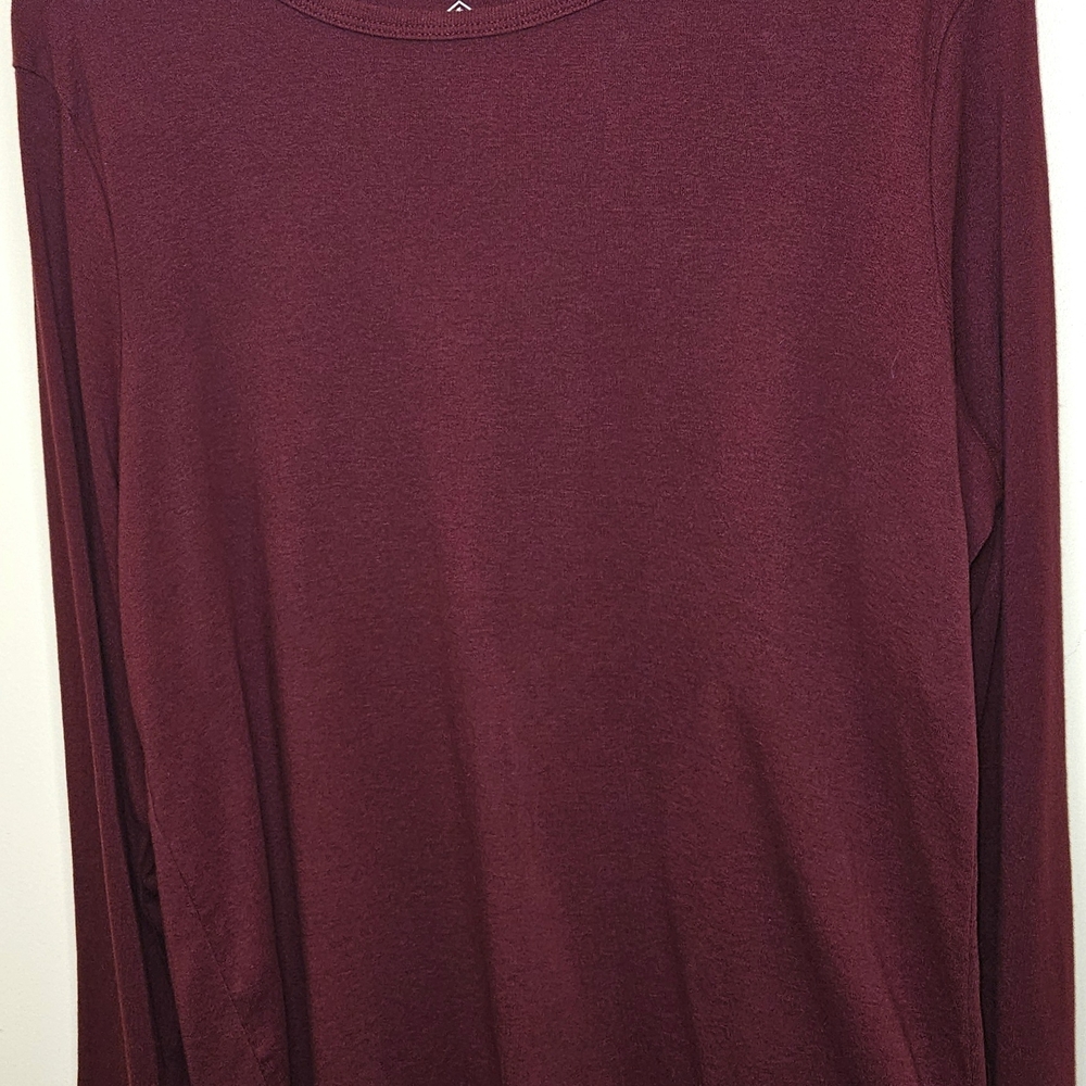 St. John's Bay Long Sleeve Tee in Deep Burgundy
